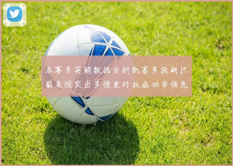 本赛季英超数据分析凯塞多抢断拦截表现突出罗德里对抗成功率领先